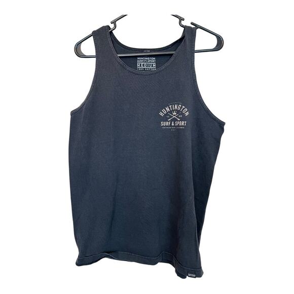 Huntington Surf Grunge Tank Sleeveless Shirt Top Distressed Thrashed Medium - Picture 1 of 4